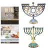 Candle Holders European Style Retro Hanukkah Menorah Religious Supplies Ornaments