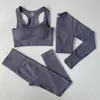 Yoga Outfits 2/3/4 pezzi senza saldatura da yoga set da donna abbigliamento da ginnastica sport sport yoga tute da yoga per la palestra di fitness set di set di mutande per le tracce di mutande per le tracce del leggings Bra 230820