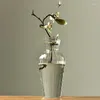 Vazen glas vaas moderne bloemkamer decoratie kunst kleine bruiloft decor hydroponic planten Japanse stijl thuis