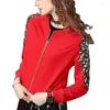 Damenjacken Fashion Design Pailletten Perlenmantel weibliche Tops 2023 Frühling Herbst Slim Casual Women Jacke Red Black Short Outerwear