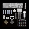 Baking Tools 229Pcs DIY Jewelry Resin Casting Molds Silicone Epoxy Spoon Kit Craft Necklace Pendant Making With 48 Sequins