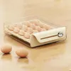 Bouteilles De Stockage Porte-Oeufs Avec Échelle De Temps Réutilisable Eggd Plateau Organisateur De Tiroir Pour Réfrigérateur Table À Manger Cuisine Congélateur Garde-Manger