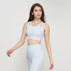 2023New Yoga Outfit Soutien-Gorge De Sport À Haute Résistance Femmes Antichoc Courir Fermeture À Glissière Avant Semi-Fixe Coupe Fitness Gilet 2023 Été Original