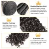 Wefts 30 32 40 Inch Deep Wave Brazilian Virgin Hair Weaves Bundles 3 4 Bundles Human Hair Bundles Single Bundles Remy Hair Extensions