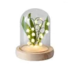 Veilleuses faites à la main muguet lumière verre décoration de jardin bricolage matériel paquet cadeau d'anniversaire de noël