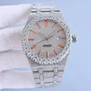 Zirconia Watches Men's Watch Automatic Mechanical Movement Sapphire Glass Full Diamond Watch Band Large Diamond Bezel Selling New