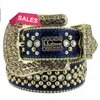 1Luxury Designer BB Belt Simon Belts For Men Women Shiny Diamond Belt Black On Black Blue White Multicolour With Bling Rhinestones As Gift 2023G