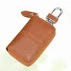 Keychains Car Key Bag Vintage Portable Holder Universal Keys Storage Pouch (Brown)