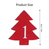 Juldekorationer Holiday Decoration Wood Clip Xmas Tree 24 Digital Po Wood Color for Garlands Wedding