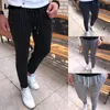 Pantaloni da uomo più taglia 4xl 5xl uomini eleganti abiti da uomo sexy a strisce sexy 2023 bottini allacciasini