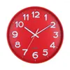Horloges murales Horloge scolaire Haute précision 12 pouces Fonctionne à piles Facile à lire Silencieux Montre à quartz sans tic-tac pour la maison