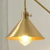 Lampa ścienna japońskie retro mosiężne studium salonu sypialnia nocna łazienka jadalnia korytarz