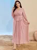 Roupas étnicas Mulheres 2023 Moda muçulmana costura a mão Vestido de diamante Turquia Abaya Árabe Islâmico Marrocos Kaftan Vestido de Festival