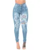 Jeans femminile ad alta vita strappata elastica elastica slim lifteapspini pantaloni di denim pantaloni da donna s-3xl donne s-3xl