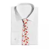 Bow Ties Cartoon Strawberry Fruit Sweet Necktie Men Slim Polyester 8 Cm Narrow Neck Tie For Shirt Accessories Cravat Gift