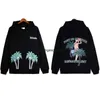 M1ar Men's Hoodies Sweatshirts High Edition Rhude Spring/summer New Coconut Tree Print Hooded Sweater High Street Casual Fashion Brand