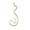 Backs Earrings Snake Ear Clip Crystal For Women Vintage Without Piercing Exaggerated Personaltiy Cuff Female Jewelry Gifts