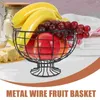 Dinnerware Sets Fruit Holder Baskets Desktop Farmhouse Dish Metal Wire Countertop Storage Snack Container