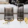 Wine Glasses Modern Simple Nordic Electroplated Gold Glass Goblet Champagne Cups Wedding Party Home Drinkware 230818