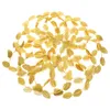 Bandanas 12 Pcs Crown Women Leaves Hairband Gold Leaf Bridesmaid Accessories Plastic Wedding Flower Girls