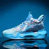 Mens Breathable Basketball Shoes High Top Youth Womens Professional Sports Trainers Casual Sneakers Glow in Dark