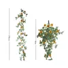 Dekorativa blommor DIY Party Supplies Home Decoration Silk Leaves Vine Wreath Wall Hanging Garland Artificial Sunflower Rattan