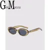 Gm Retro Cat Eye Spice European and American Sunglasses Womens Advanced Sense Small Face Uv Protection Star