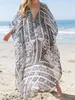 Swimwear Coverups Chiffon Tunic Swimsuit Cover Up Loose Pareo Maxi Dress 2022 Long Beach Maxi Dresses Kaftan Sarong Beach Robe Plage