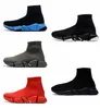 2023 New Speeds 2.0 Platform Sneaker Hommes Femmes Designer Tripler Chaussettes Bottes Noir Blanc Bleu Lumière Argent Ruby Graffiti Beige Rose Baskets Baskets