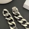 Dangle Ohrringe Top -Qualität Designer -Marke Silber Kette Kristall langer Ohrclip Frauen Schmuck Trend