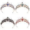 Hair Clips Ladies Fashion Metal Headdress Bridal Wedding Party Crown Girl Crystal Rhinestone Birthday Mitzvah Accessories Gift