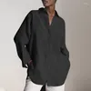 Blouses pour femmes 2023 automne surdimensionné coton chemise blanc à manches longues chemises décontractées femme à la mode mode ample bureau vêtements dames