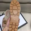 Kadın Örgülü Halat Sandalet Sandalet Tasarımcısı Lüks En Kaliteli Düz Platform Sandalet Beig Plaj Box Camellia kenevir Sandalet Saman boyutu 35-41