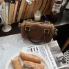 Abendtaschen Frauen Oberste Griffe hohe Kapazität mit großer Kapazität Crossbody Vintage Brauner Eimerinnen weibliche Mode-Schulterhandtaschen Tote