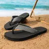 Chaussures d'été pour hommes de grande taille, nouvelles tongs antidérapantes à deux couleurs, chaussons de plage confortables à semelles souples