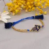 Braccialetti di fascino vintage per donna ragazza alla moda intrecciata nappe boho fatte a mano avvolgenti braccialetti regolabili