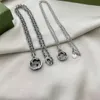 Merk titanium staal hanger ketting ongedefinieerde dames van hoge kwaliteit herenpaar cadeau 366