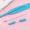 Cute Stationery School Supplies 0.5mm Neutral Pen Black Ink Ballpoint Feather Gel Signing Writing