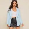 Costumes pour femmes printemps automne femmes Blazers et vestes travail élégant couleurs unies simple boutonnage bureau Blazer 2023 décontracté trajet