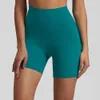 Tinta unita Luwomen Soft Fiess Sport Short Gym Compression Vita alta Yoga Legging corto Ciclismo Allenamento completo Jog