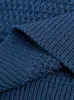 Pulls pour femmes XEASY 2023 été femmes couleur unie tricot à lacets poches décoration décontracté Vintage doux pulls