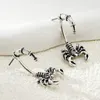 Stud -oorbellen Vintage Gothic Punk Scorpion For Men Women Fashion Insect Dangle Earring Halloween Jewelry Party Accessoires