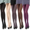 Dames sokken 2023 mode 1 paar schoonheid 7 kleuren ondoorzichtige panty -panty van voeten, panty voor lady girl