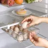 Förvaringsflaskor kök container kylskåp som hänger äggkartong hushåll multifunktionell crisper låda