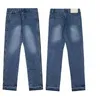 Designer masculino rasgado perna reta para mulheres moda retro rua wear solto casual bootcut calças jeans m -2xl h9a6