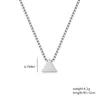 Chaînes Fine 925 Sterling Silver Box Chaîne Géométrie Triangle Pendentif Collier Pour Femmes Marques De Mode Fête Bijoux Cadeaux De Vacances