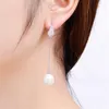 Dangle Earrings Irregular Wing Pearl Simple Long Wedding Bridal Party Jewelry Dress Up