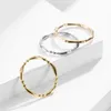 Обручальные кольца простое 2 -миллиметровое кольцо бамбукового пальца для женских аксессуаров гот 2023 Модный золотой цвет из нержавеющей стали кулаки