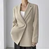 Costumes pour femmes SuperAen coréen Chic automne élégant costume col un bouton taille mince couleur unie à manches longues Blazer veste