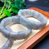 Bangle Natural Grey Moon Stone Bransoletka moda Kobiety Uzdrawianie biżuterii REIKI Energy Energy Holiday Gift 1PCS 12x16mm